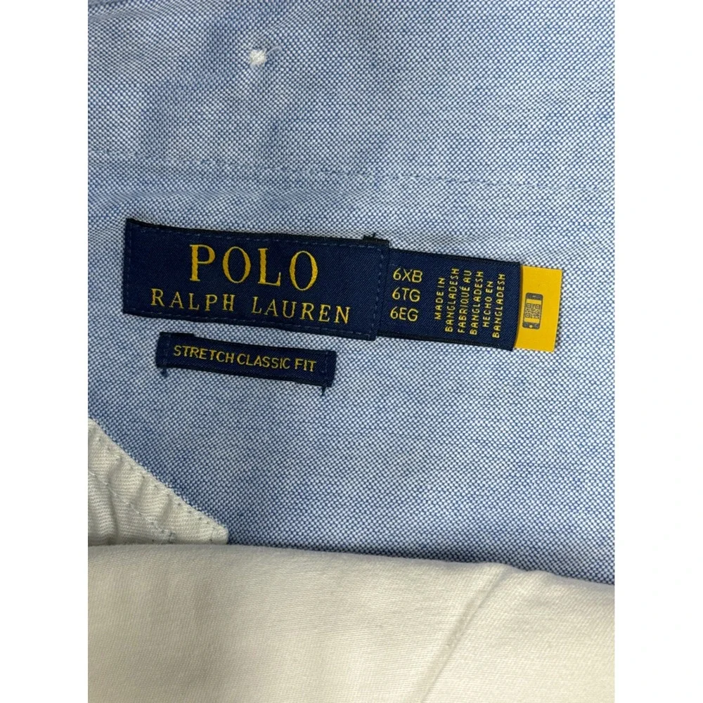 Polo Ralph Lauren Mens White Stretch Classic Fit Shorts Size 6XB Big & Tall NWT‎